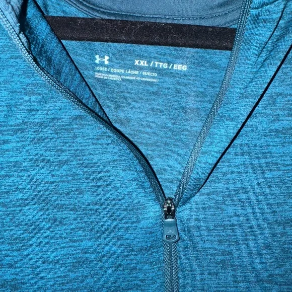 Under Armour Blue Quarter Zip Jacket size 2xl - Picture 2 of 2